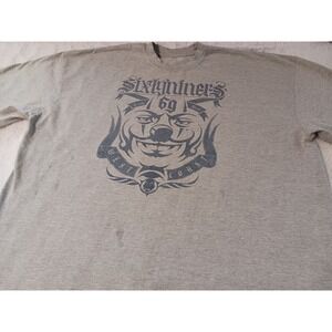 Vintage Y2K Joker Brand T Shirt West Coast Clown Men's 4XL Made in USA Gray